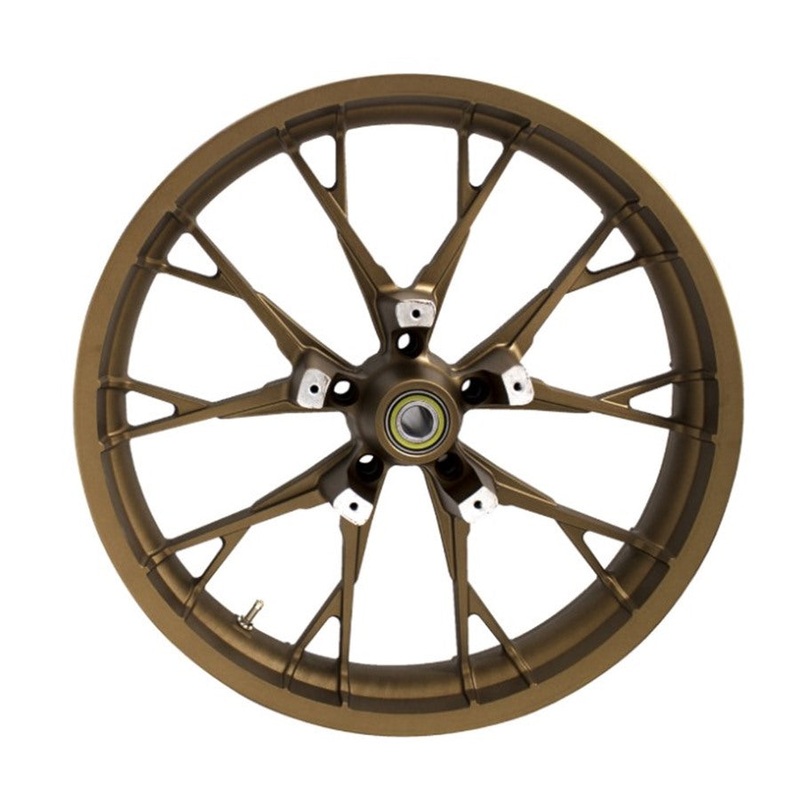 Marlin Precision Cast 3D 18×5.5 Rear Wheel – Bronze – For ’08-’23 Bagger With ABS