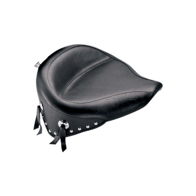 MUSTANG – Wide Vintage Solo Seat – Wide Studded Solo Seat – Softail ’84-’99
