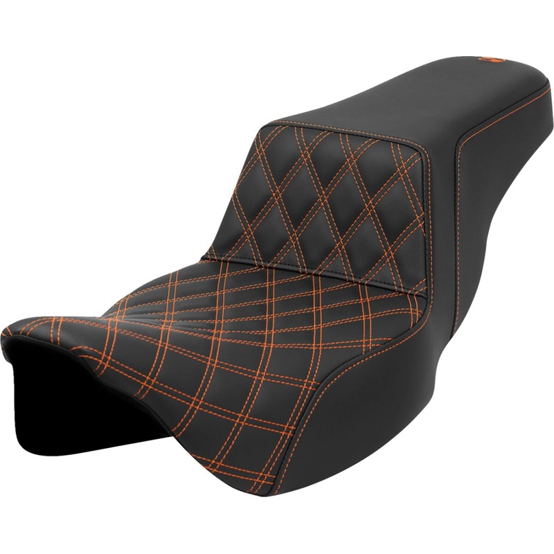 Step Up Front LS Extended Reach Seat, Orange Stitch – 08-23 Touring