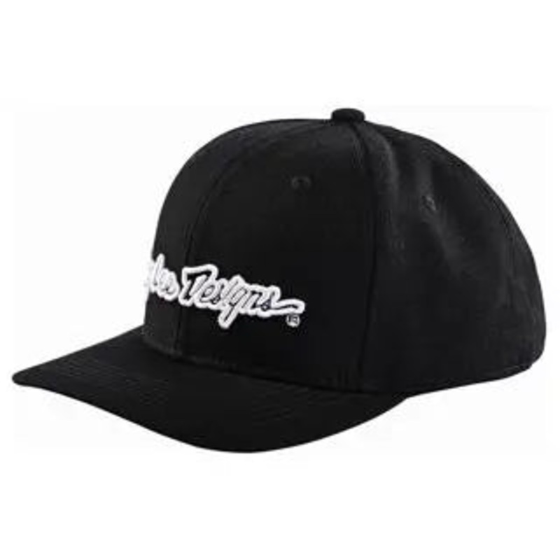 Troy Lee Designs Signature Snapback Cap Black / White