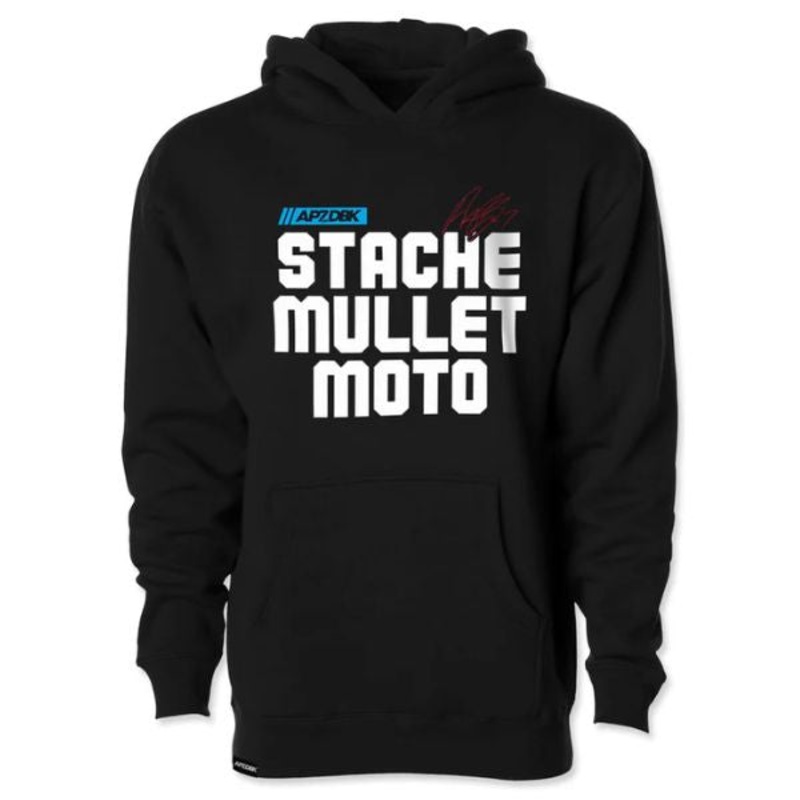 Dirt Bike Kidz – Stache Mullet Moto Hoodie (Youth)