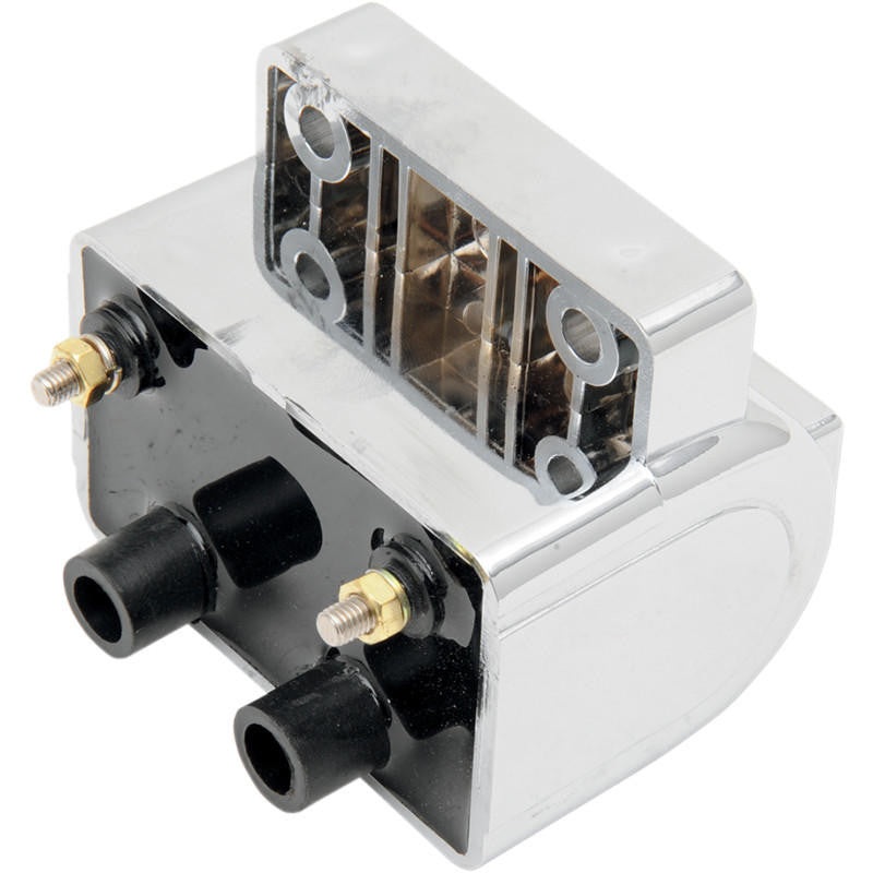 Drag Specialties Dual-Fire Ignition Coil – 3.0 Ohms – Harley Davidson – 1970-2006 – Chrome