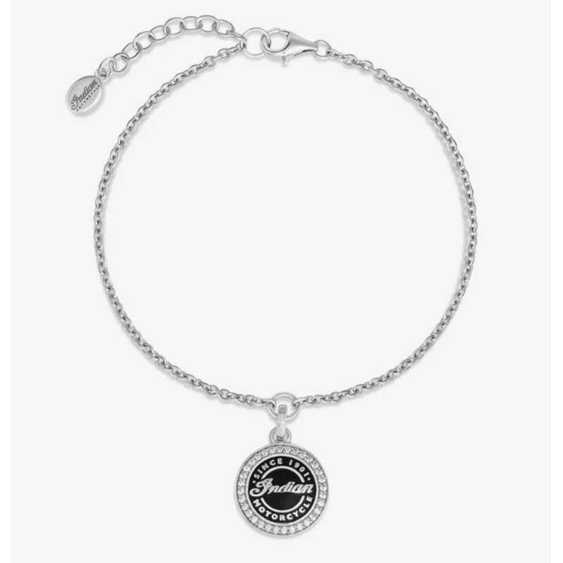 Roundel Script & Bling Bracelet