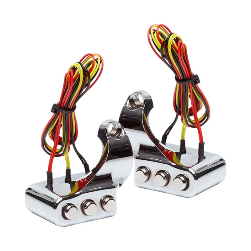 Vity”S Design 3 Button Switch Housing Right, Chrome