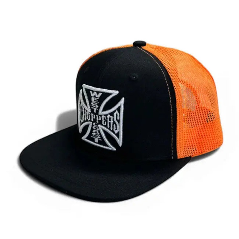 West Coast Choppers OG Flatbill Cap Black / Orange