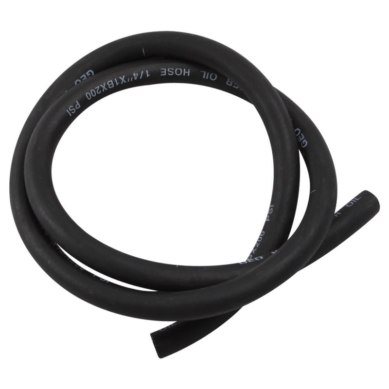 Black 1/4″ Neoprene Fuel/Oil Line