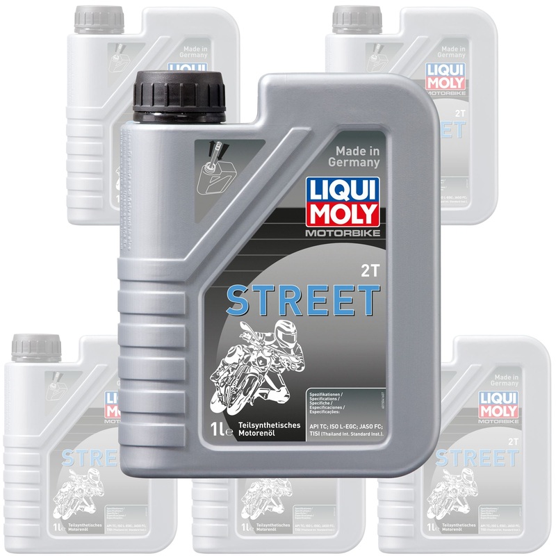 Liqui Moly Oil 2 Stroke – Semi Synth – Motorbike Street 1L [1504] (Box Qty 6)