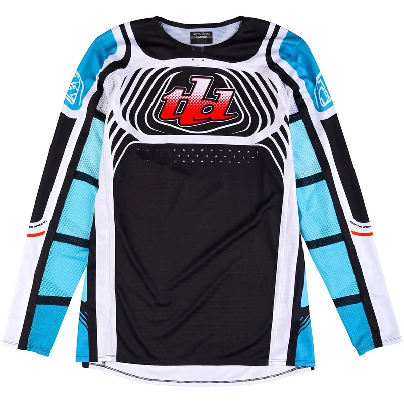 Troy Lee Designs SE Pro Wavez Motocross Jersey Phantom / Turquoise