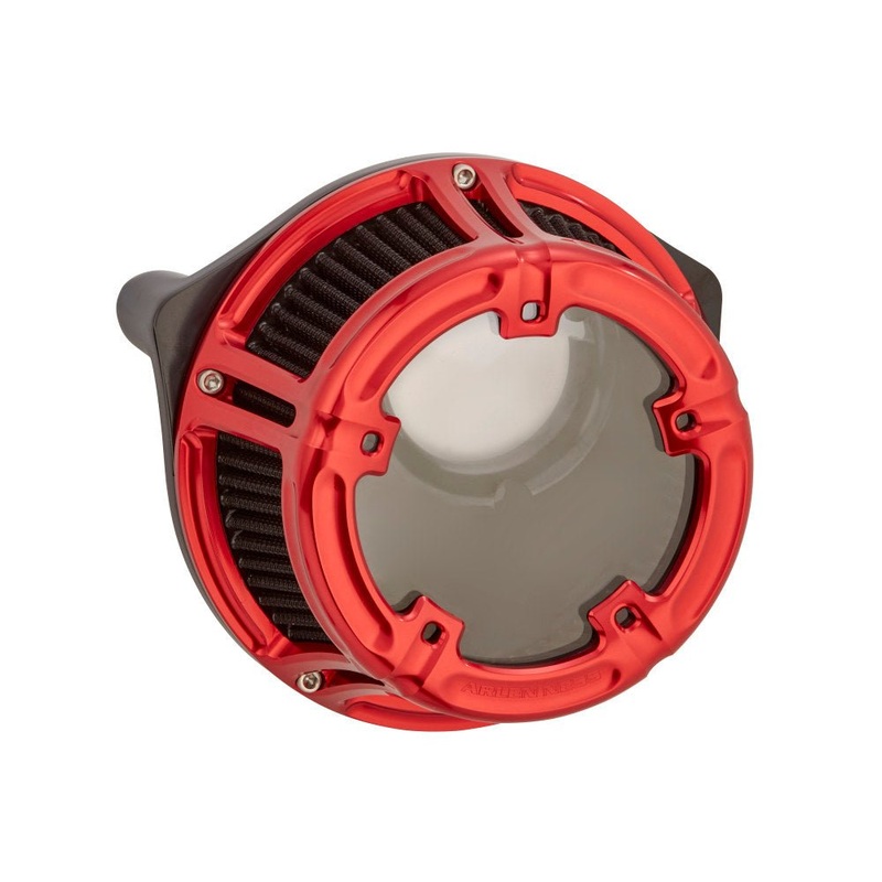 Method Clear Air Cleaner Kit – Red. Fits Touring 2017up & Softail 2018up.