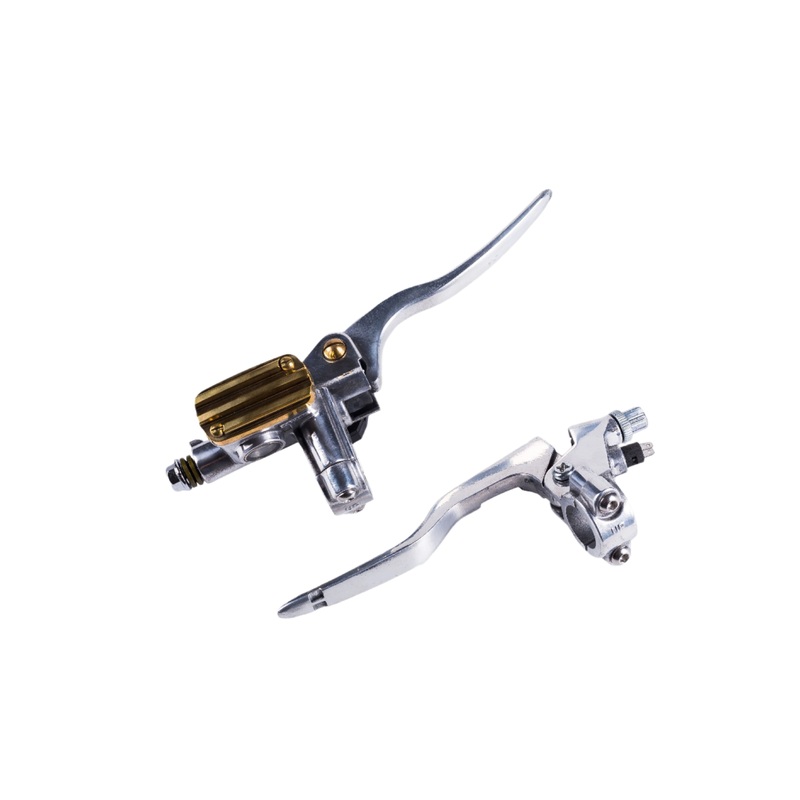 Brake and Clutch lever chrome & brass 7/8′ or 1′