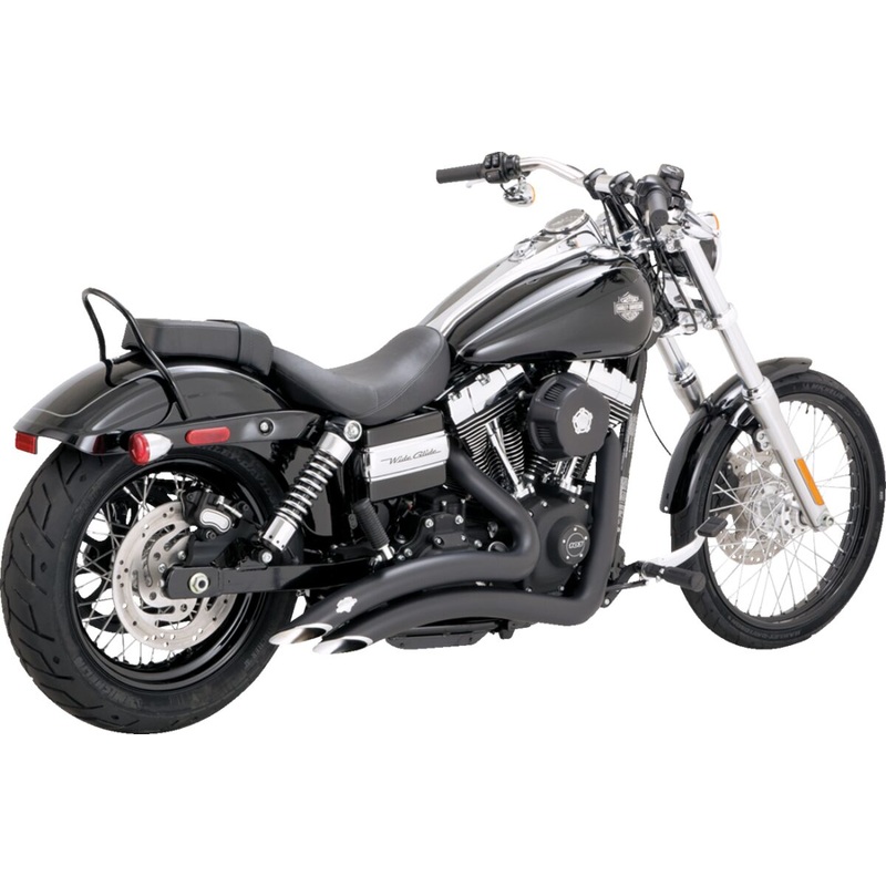 Exhaust Big Radius Matte Blk 06 09 Dyna