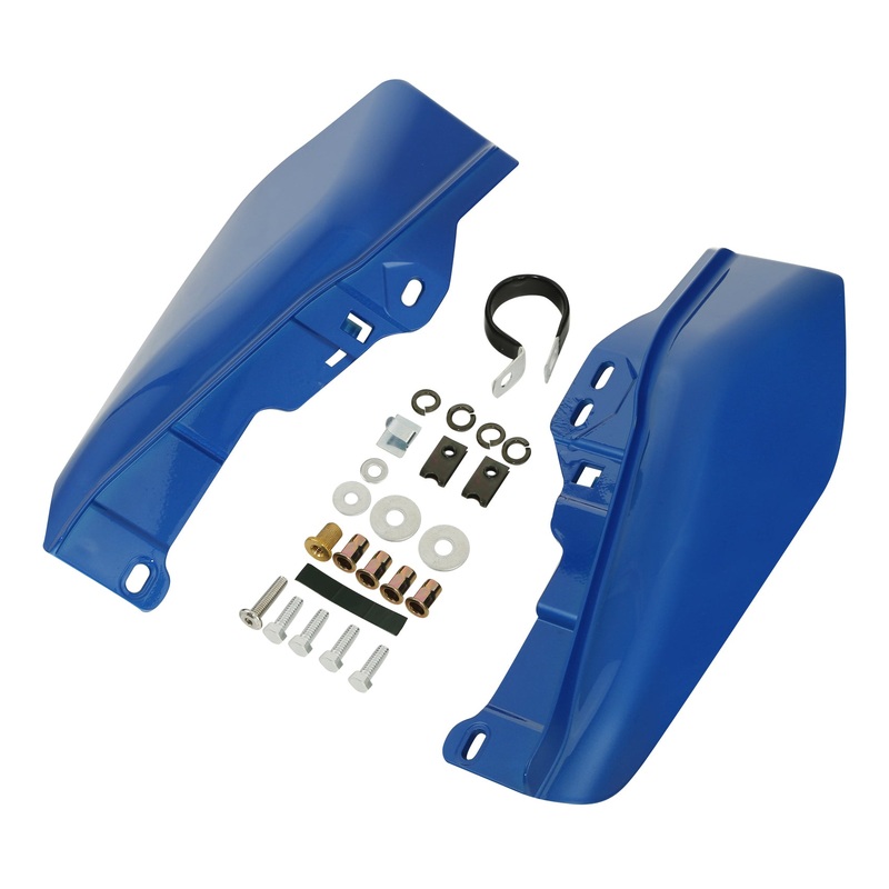 HR3 Electric Blue  Mid Frame Air Heat Deflectors For Harley Touring and Trike Models 09-24