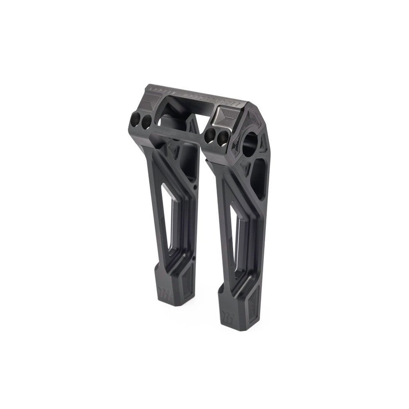 Kodlin 8in. Straight Fastback Risers – Black.