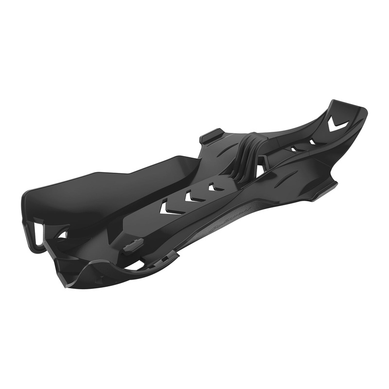 Polisport Fortress Skid Plate with Linkage Cover KTM/Husqvarna – Black