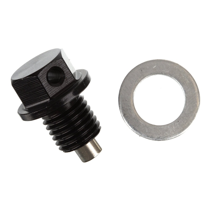 Whites Magnetic Sump Plug M12 x 12 x 1.5 – Black