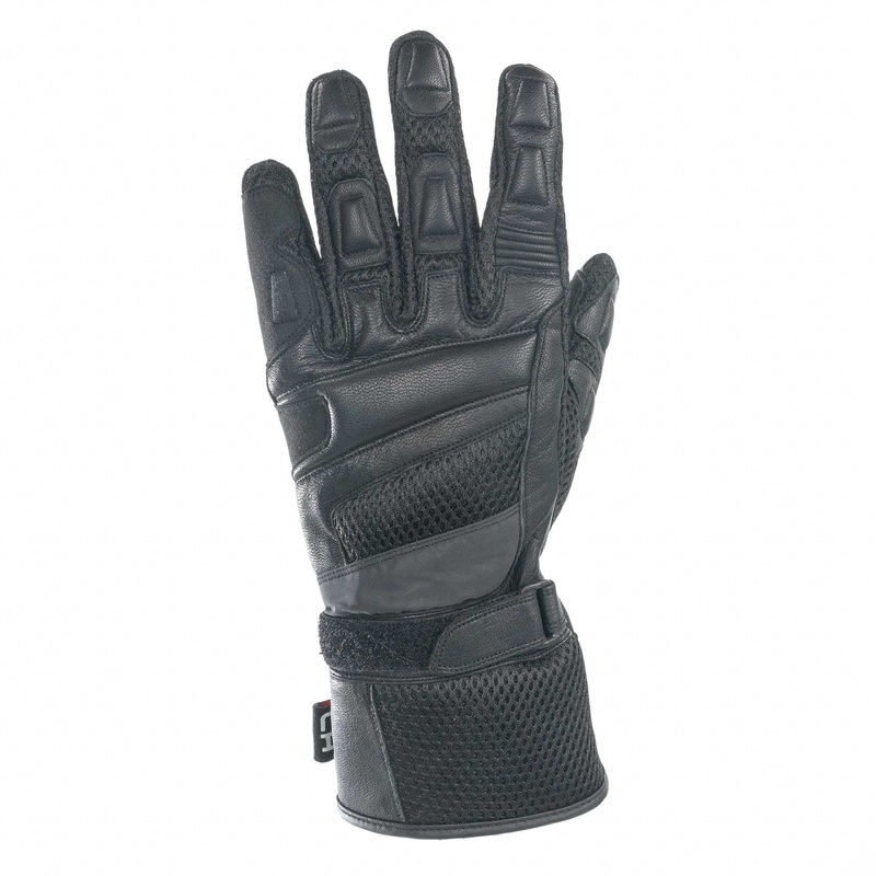 Bike It ”Triple Black Air” Summer Motorcycle Glove – Small