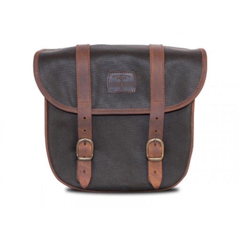 Longride Waxed Canvas LOX Saddlebag Khaki – 8 Liters