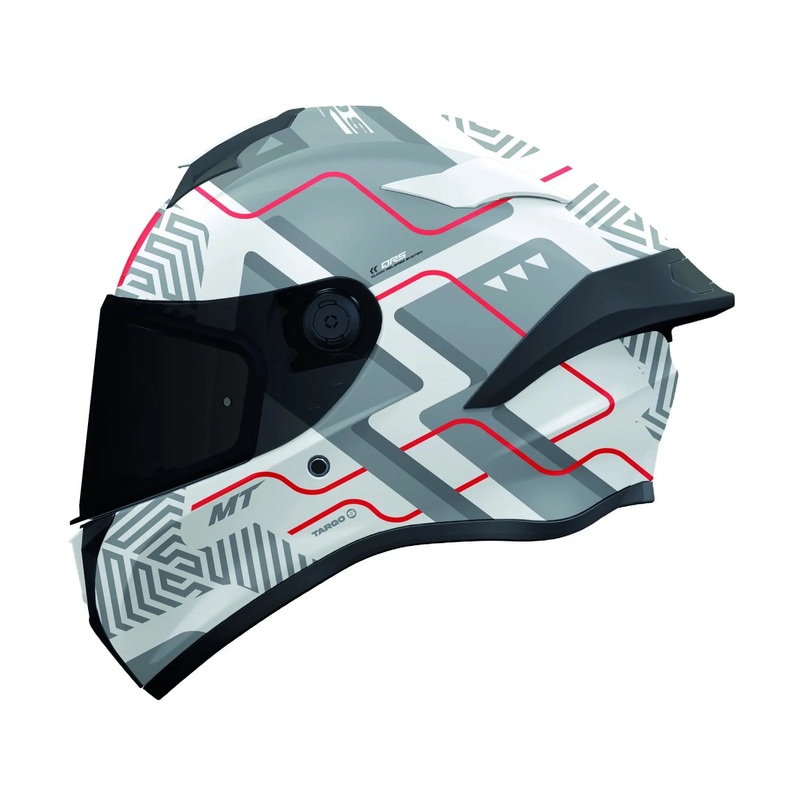 MT Helmets Targo S Brik D2 Gloss White