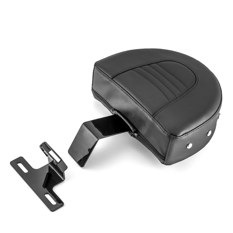 Pu Leather & Steel Driver Backrest Mount Kit Fit for 1993-2006 Harley Heritage Softail w/ Stock Seats