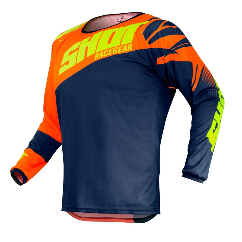 Shot Devo Kids MX Jersey Ventury Neon Orange / Neon Yellow