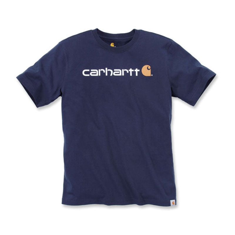 Carhartt Core Logo Short Sleeves T-Shirt Navy