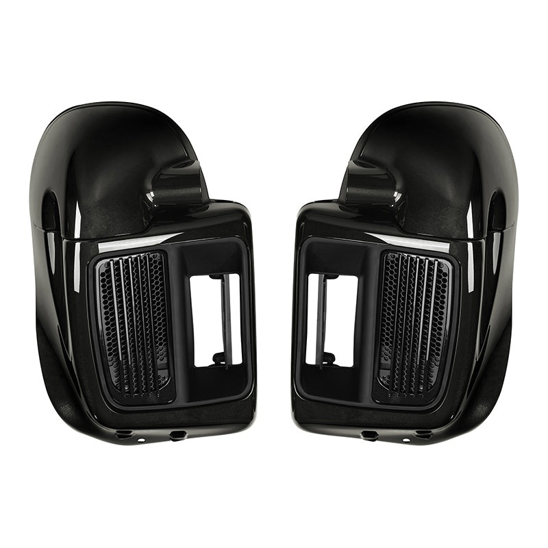 HR3 Black Quartz 2016UL Vented Lower Fairing Kit For Harley Touring Models 2014-2023 (Fits water cooled models)