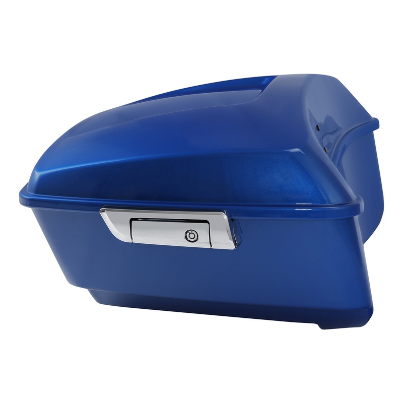 HR3 Electric Blue 13.7″ King Size Tour Pack Luggage For 14-24 Harley Touring